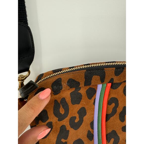 Clare V Women's. Midi Sac Bag Cognac Pablo Cat - Picture 3 of 7